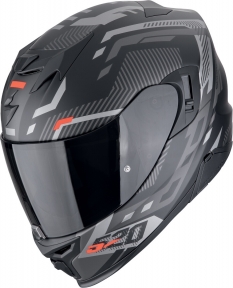 Moto přilba EXO-520 EVO AIR RANKA matná černo/stříbrno/červená