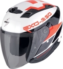 Moto přilba SCORPION EXO-230 BAND bílo/černo/červená